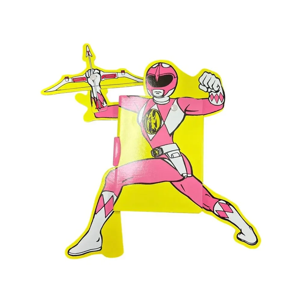 Vintage Mighty Morphin Power Rangers Flip-Up Book Pink Ranger 1994